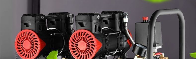 Air compressor, small 220v portable industrial-grade woodworking silent high-pressure air pump