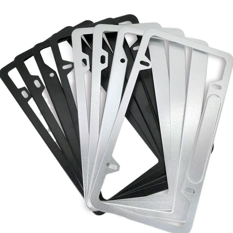 Прямая поставка с завода рамка номерного знака 31*16 из алюминиевого сплава из нержавеющей стали калибра США утолщена, нелегко сгибается