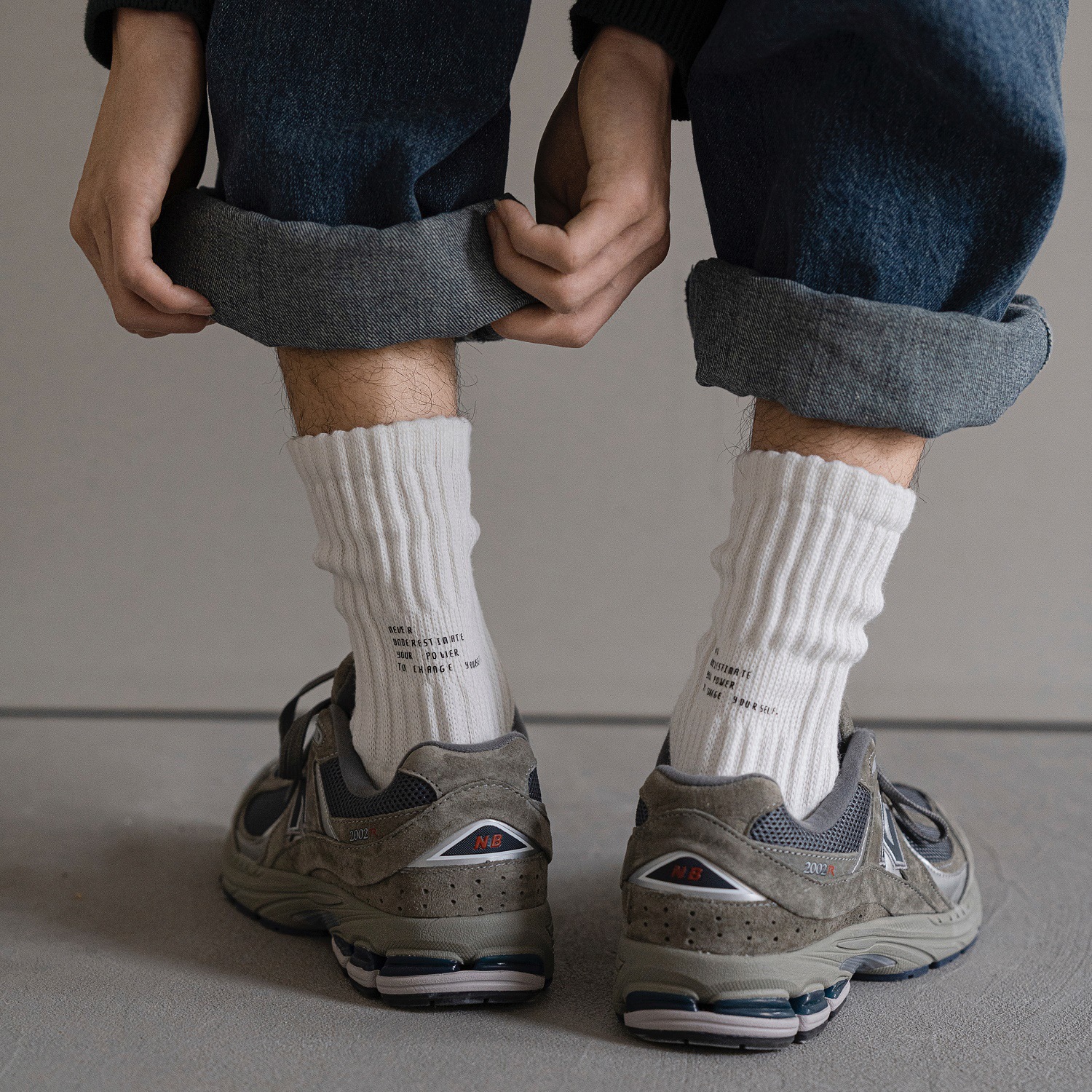 Calcetines de otoño e invierno para mujer de estilo japonés de algodón de aguja gruesa calcetines de media pantorrilla de mujer calcetines de algodón blanco calcetines de pila Zhuji calcetines de mujer al por mayor