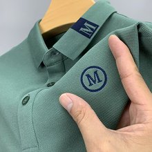 POLO男士t恤短袖休闲轻奢商务夏季新款翻领刺绣上衣半袖爸爸装潮
