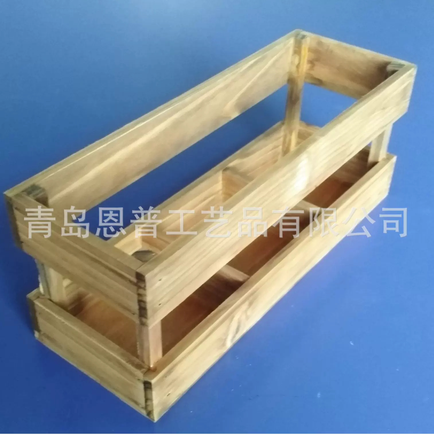 杉木木盒 花瓶架 杉木收纳盒 可以摆可以吊起来的花盆架花盆托