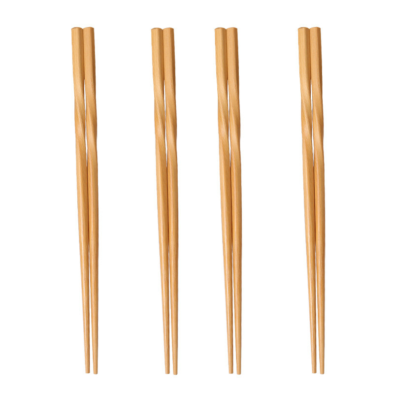 Palillos de bambú japoneses al por mayor 25cm boca puntiaguda asintiendo palillos de escala de pescado palillos roscados palillos de giro palillos de hotel suministro de puesto de palillos