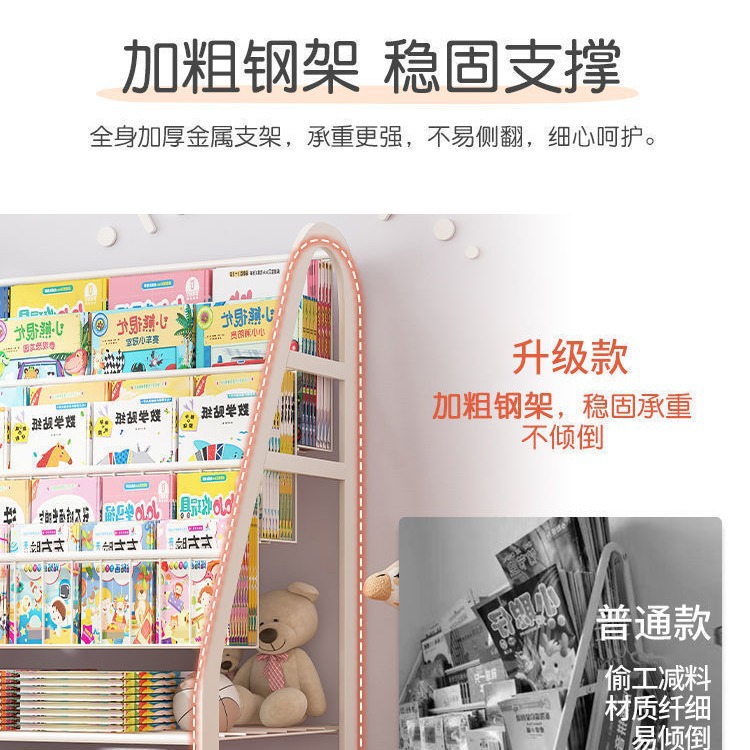 Estantería estante de libros para niños en casa área de lectura estante de almacenamiento de juguete móvil simple estantería de bebé estante de almacenamiento piso