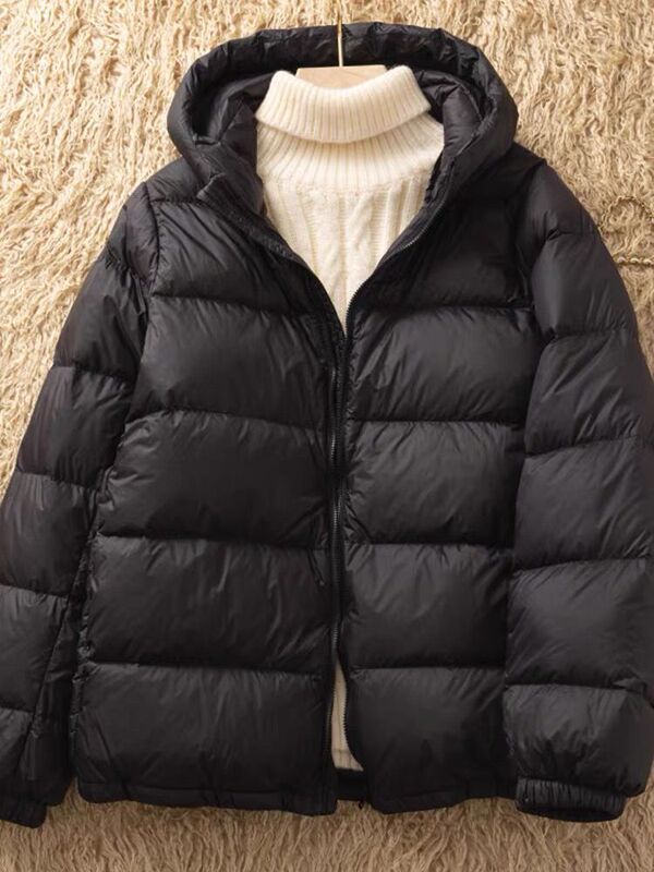 Short down Jacket for Small Women 2025 New Fashion Hooded Thickened Jacket Wholesale