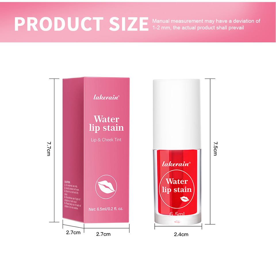 Lakerain Lip Dye, Lipstick and Moisturizer, dual-purpose blush, lip gloss and lipstick toner undefined