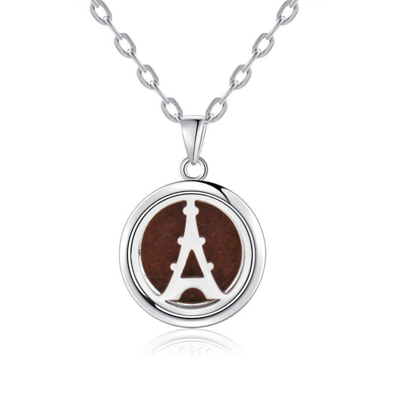 Amazon AliExpress acero inoxidable árbol de la vida aleación colgante aromático pareja puede abrir caja de perfume hueco redonda