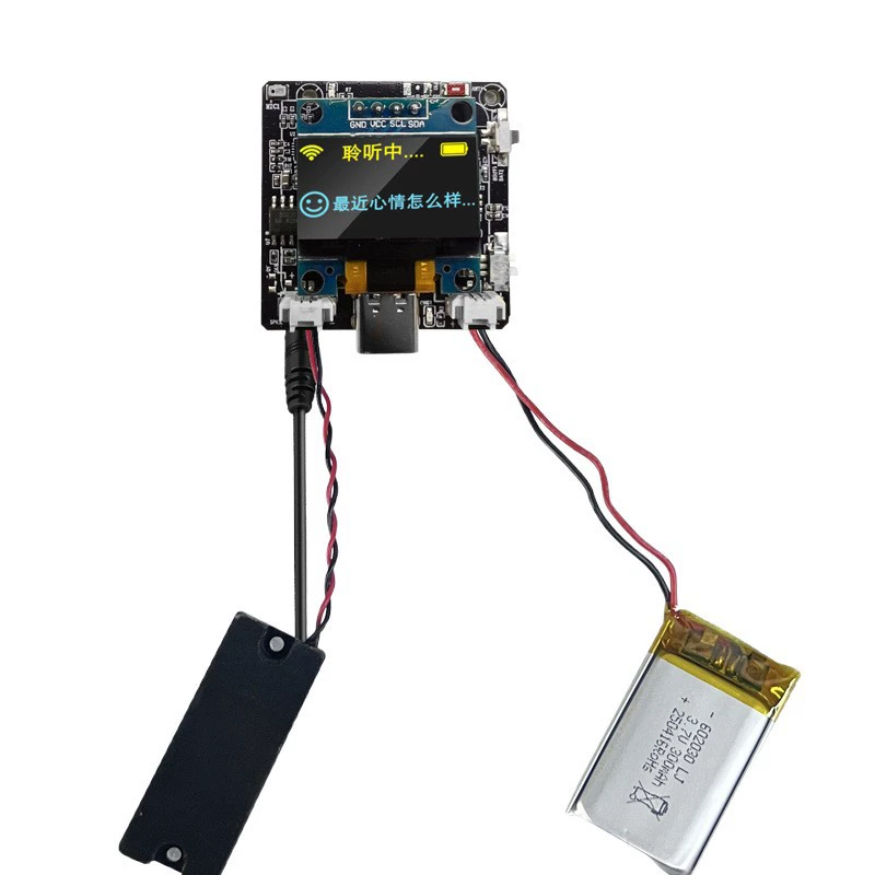 Голосовой чат-робот Xiaozhi AI умное устройство модуль ESP32-C3 эмоциональное общение с внешним разъемом для наушников