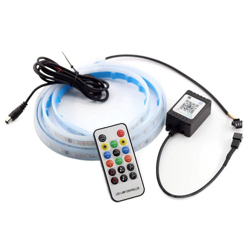 Lámpara de atmósfera colorida para cubierta de nariz de automóvil Lámpara de viaje diurna LED modificada barra de guía de luz superbrillante Lámpara de viaje diurna