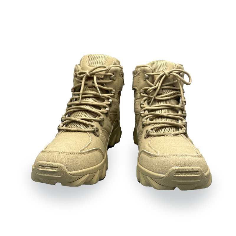 Botas militares antideslizantes de entrenamiento al aire libre, nuevas botas tácticas transfronterizas, botas de guerra resistentes al desgaste para hombres, botas de montaña para caminar en el desierto