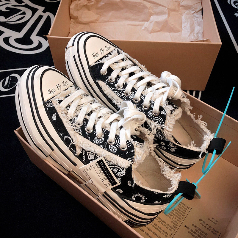 Company-grade Pure Original Genuine Star-style Beggar Canvas Men's Shoes Heightened Half-tow Women's Platform Sneakers