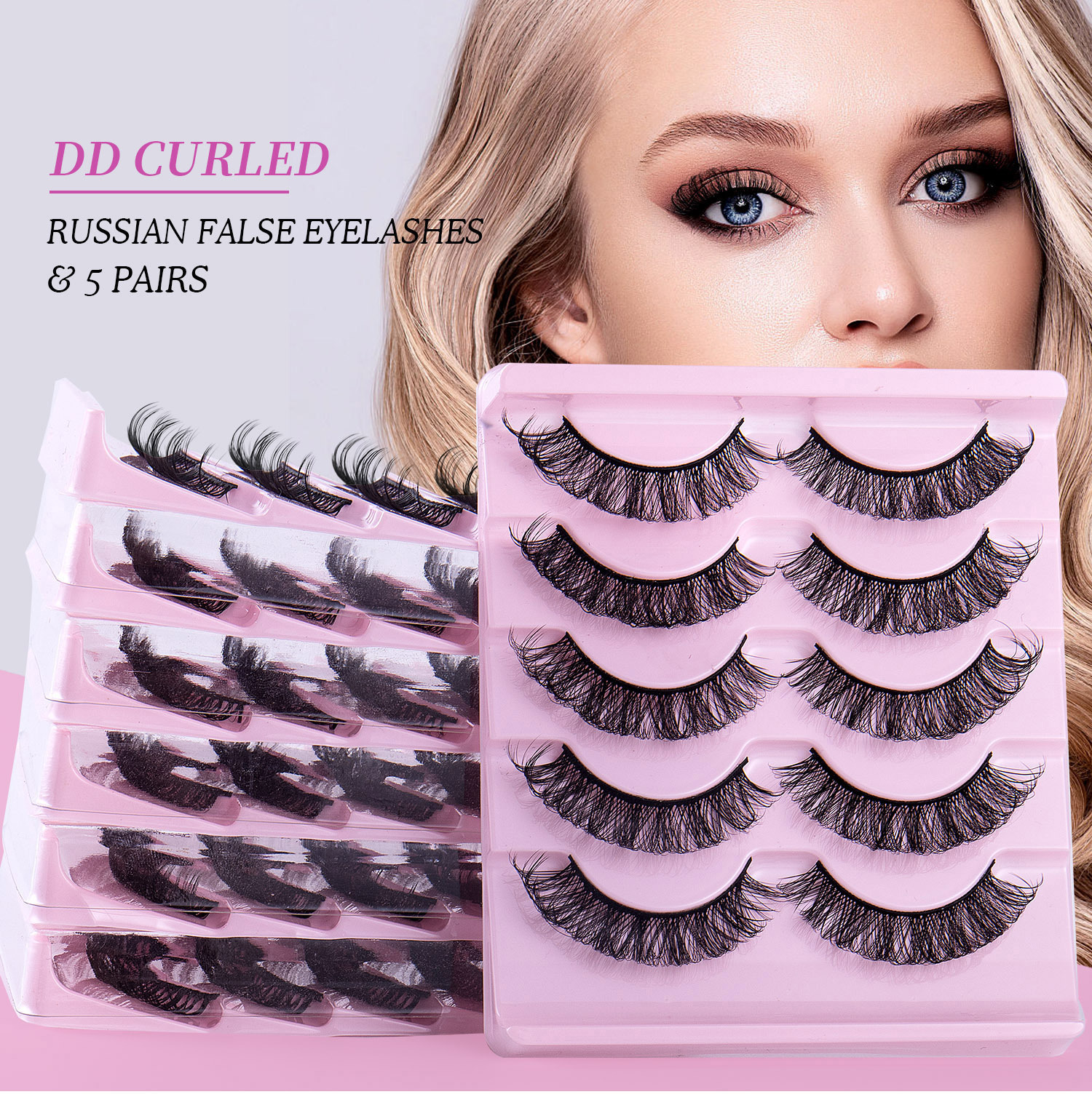 Simple Style Solid Color Artificial Fiber False Eyelashes 1 Piece display picture 1