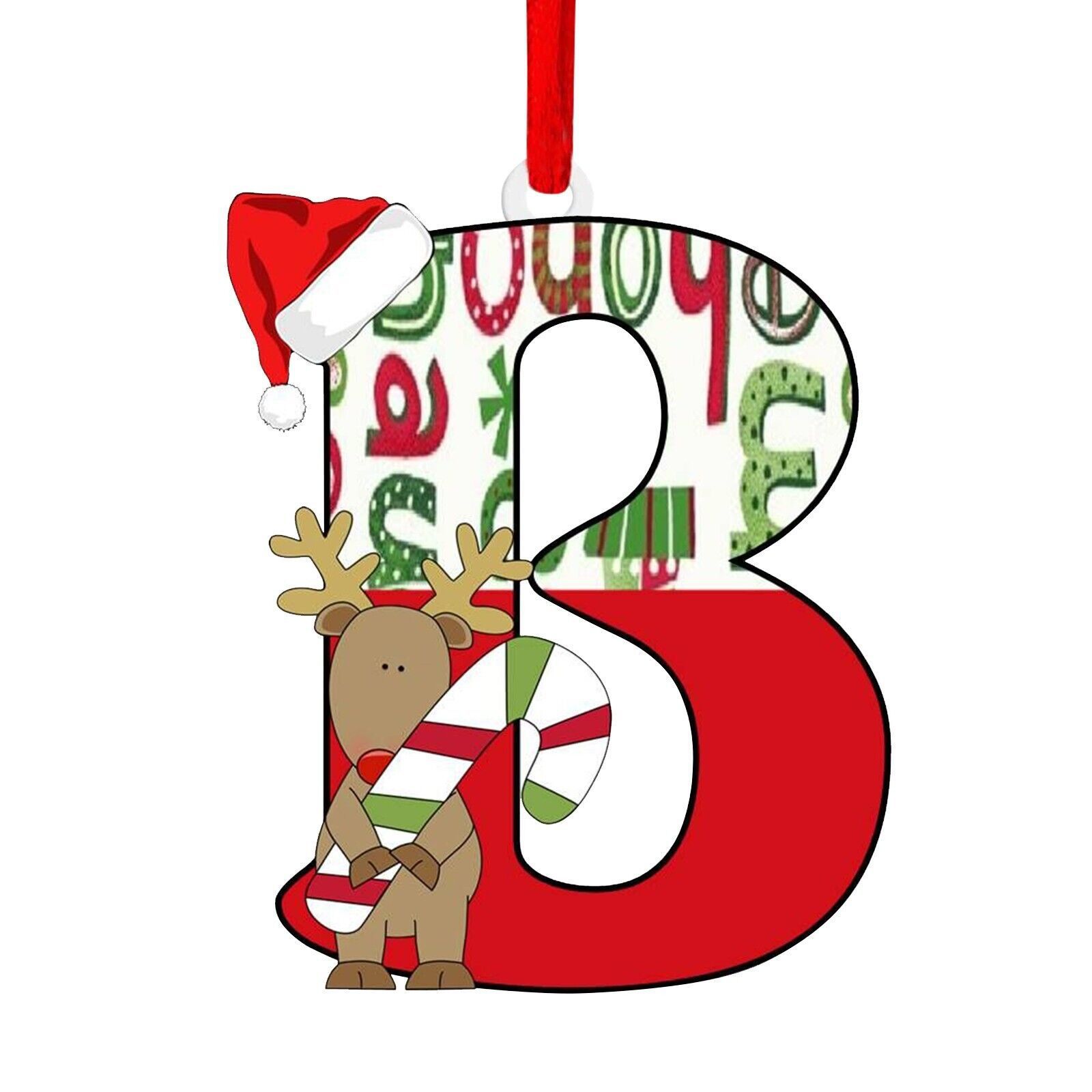 Nuevo alfabeto inglés creativo transfronterizo acrílico plano árbol de Navidad decorativo regalo de decoración de fiesta image 5