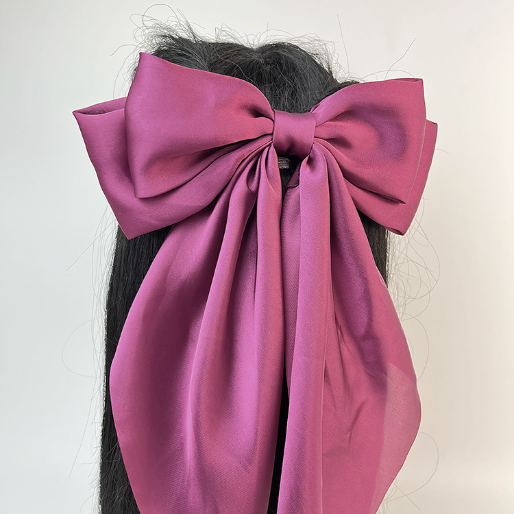 50g Weight Hair Clip Hair Accessories Type 1 Piece Quantity Daily Occasion satin Material Bow Knot Pattern Women's Gender Sweet Style Women's Sweet Bow Knot Satin Hair Clip 19