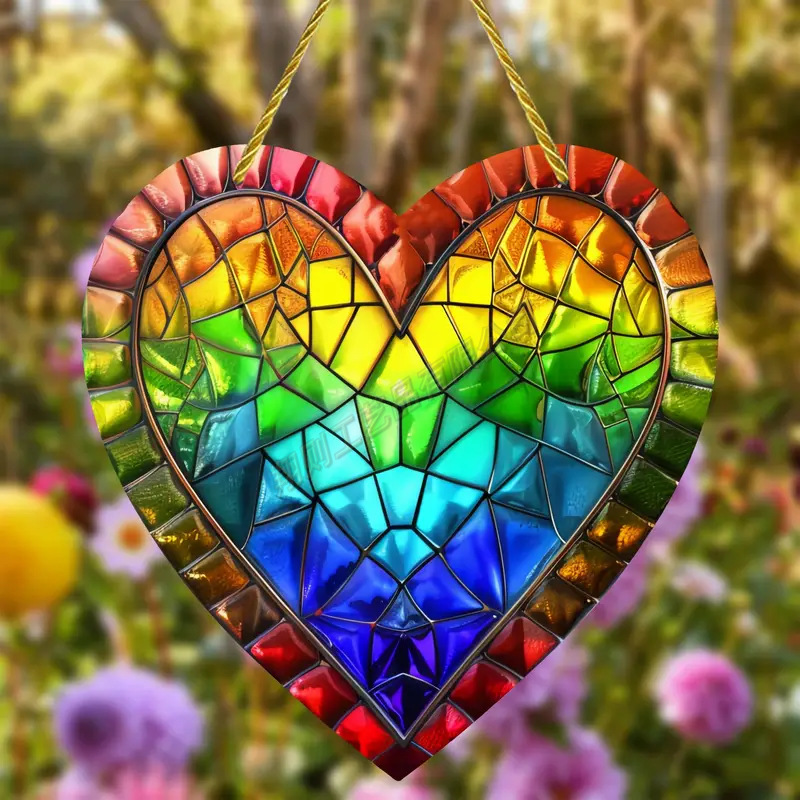 Acrílico árbol de vida cristal amor serie de forma de sol colgante de jardín fiesta decoración suministros de atmósfera