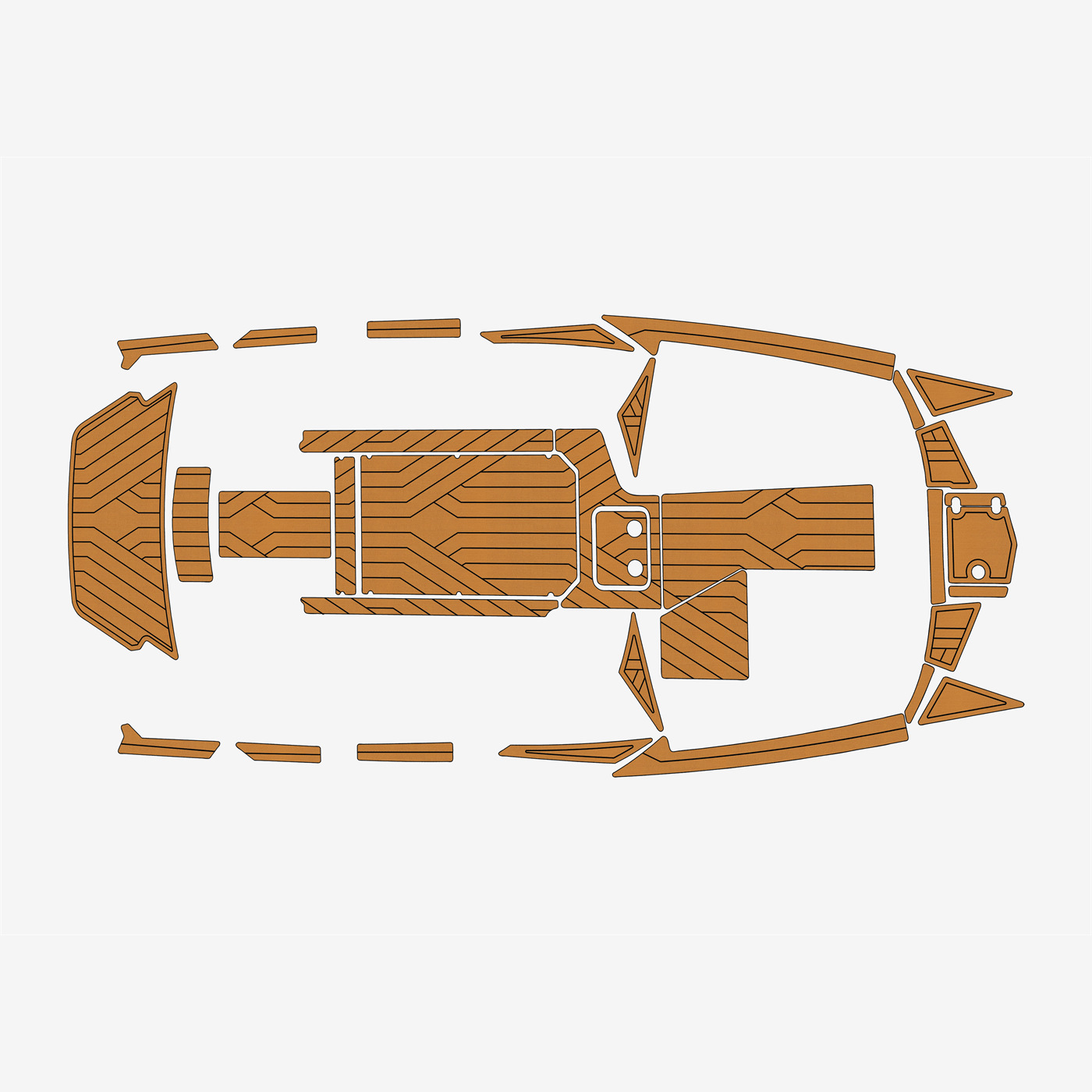 2017-2018 malibu 22 MXZ Faux EVA teak Marine mat Floor