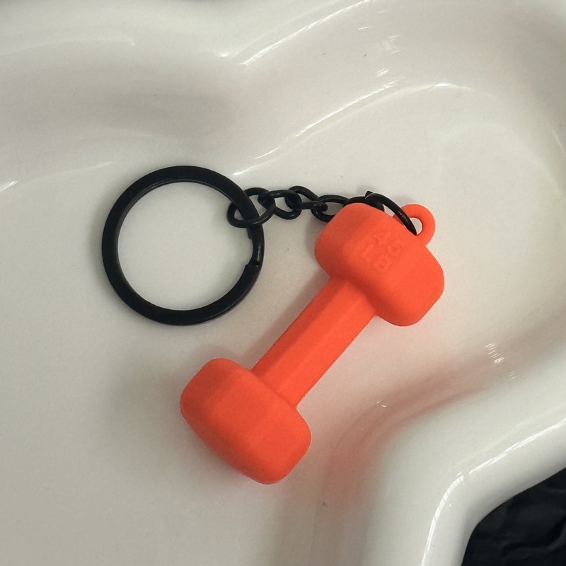 キーアクセサリーiu系かばん掛け小ダンベルシンプルオシャレフィットネス愛好家専用コーデュロイ|undefined