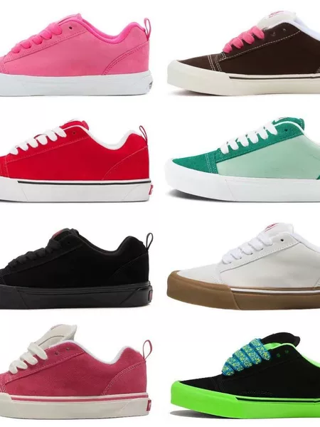 Putian shoes Knu Skool sneakers, Vans loafers, new American-style printed men's and women's low-top sports sneakers