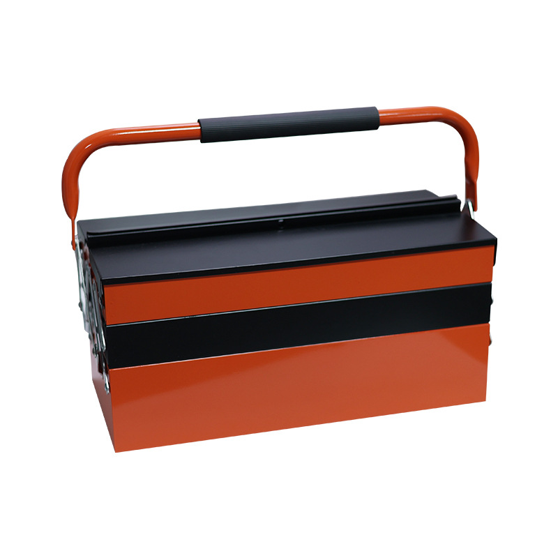 Caja de herramientas al por mayor del hogar al aire libre plegable conjunto completo caja de almacenamiento de hardware multifuncional caja de hierro de jardinería caja de hierro antisísmica