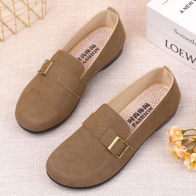 Women's Shoes 2025 New Model Flat Soft Sole Birkenstock Loafers Spring Lazy Slip-On Retro Single Shoes Women's Shoes 2025 New Model Flat Soft Sole Birkenstock Loafers Spring Lazy Slip-On Retro Single Shoes