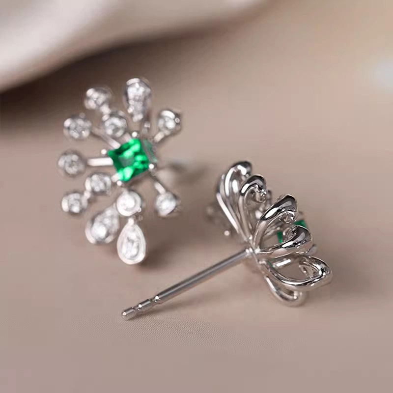 Ear Studs Classification 1 Pair Elegant Glam Luxurious Water Droplets Copper Zircon Ear Studs