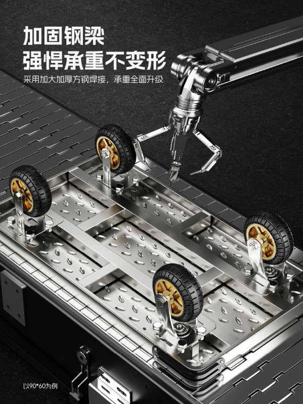 鋼板トロリー、貨物トロリー、家庭用平台車、ポータブルトレーラー、折りたたみ式小型トロリー、手押し車|undefined