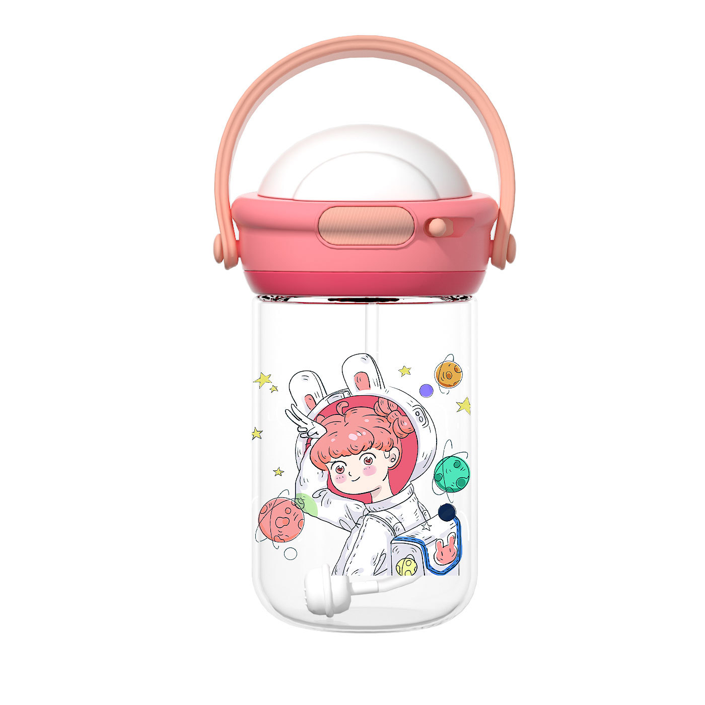 Tokie travieso taza de agua para niños taza de paja taza de beber para bebés jardín de infantes taza de beber para bebés anti-estrangulamiento resistente a la caída