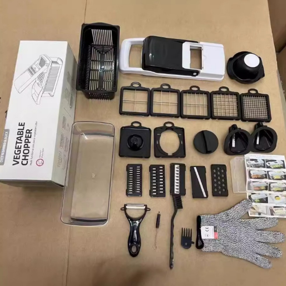 Cortador de verduras multifuncional, rallador y rebanador manual