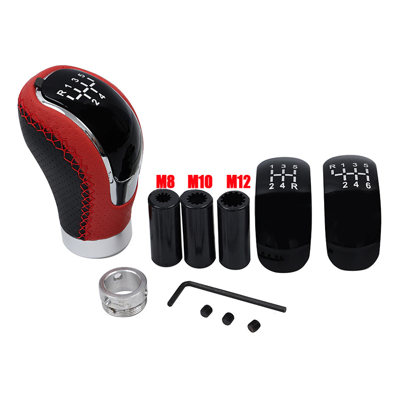 Línea roja, línea azul, línea negra, cambio de velocidad de automóvil transfronterizo, cambio de velocidad de automóvil, accesorios de bola de mano image 10