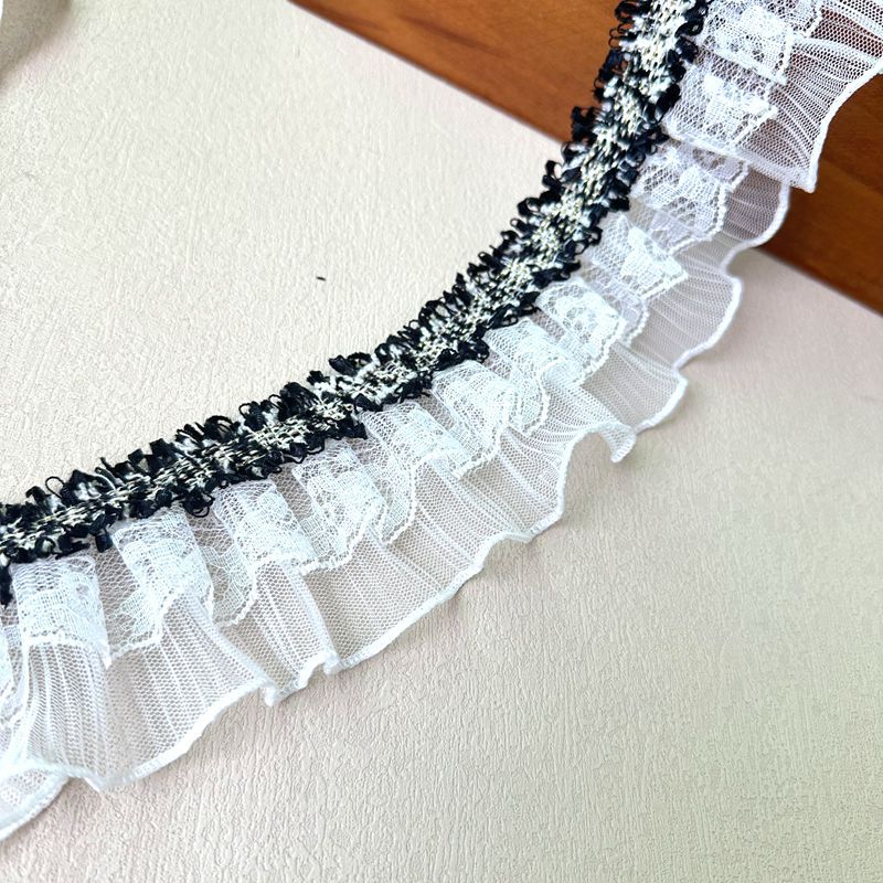 しわ二重レースカーテン飾り材料服装補助材料服とアクセサリーの頭飾り材料バッグ