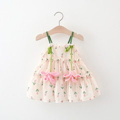 女童夏季連衣裙2024新款洋氣時髦兒童公主裙寶寶薄款吊帶裙子2880