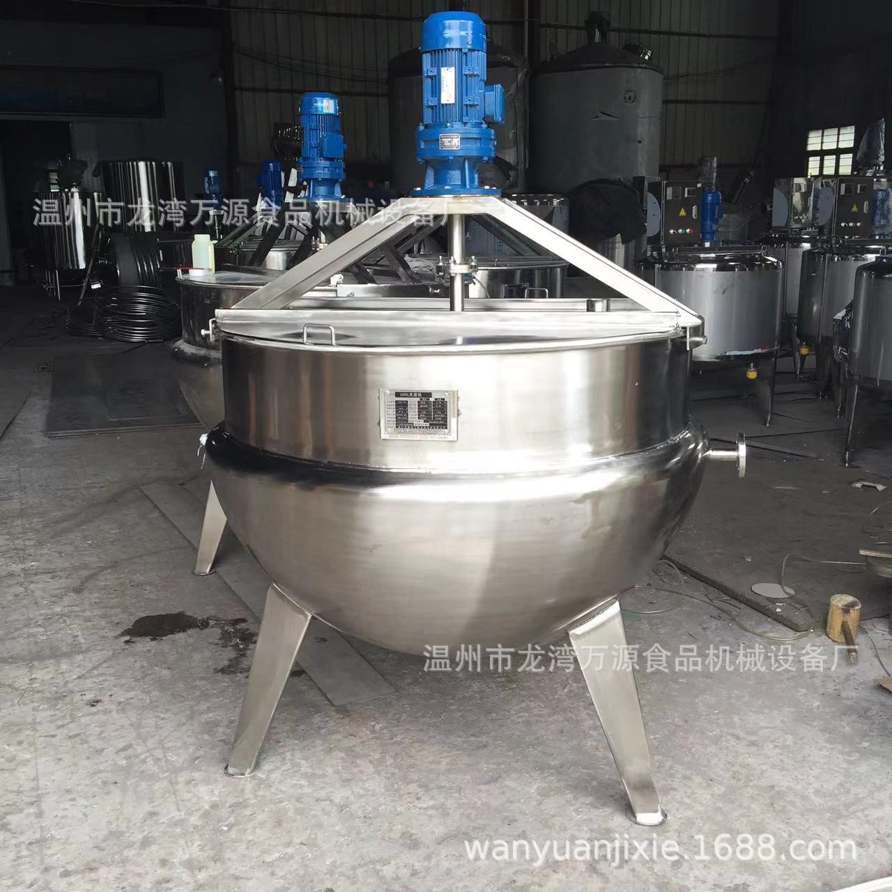 厂家供应刮壁式夹层锅不锈钢夹层锅商用牛羊肉制品熬制设备卤煮锅