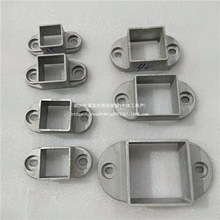 铝合金护栏铝艺阳台栏杆配件铸铝直座横栏立柱连接件平底固定座