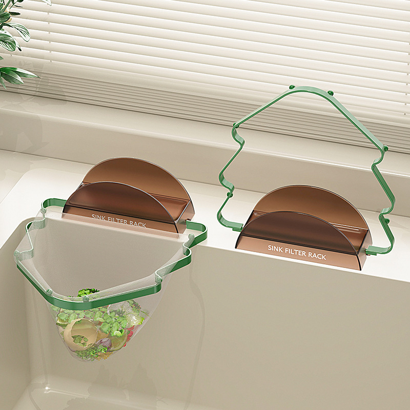 Christmas Tree Sink Filter Rack Kitchen Dishwashing Residue Anti-Blocking Sink Filter Large Mouth Storage Drain Rack