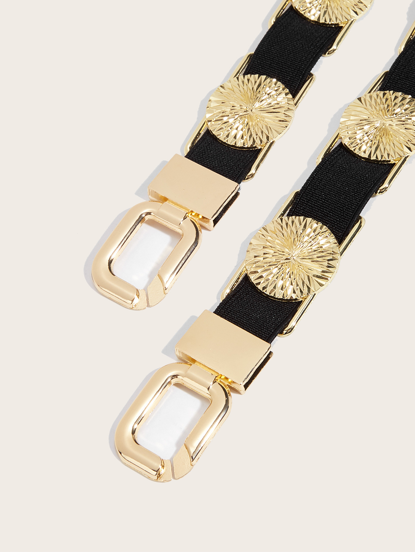 Women's Gender Metal Splicing Design Elegant Geometric Alloy Metal Metal Splicing Women's Chain Belts