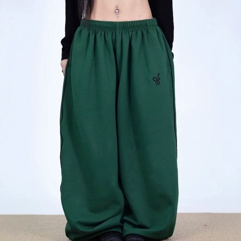 American-style original elastic waistband streetwear versatile casual dance pants, suitable for all seasons, athletic hip-hop jazz sweatpants