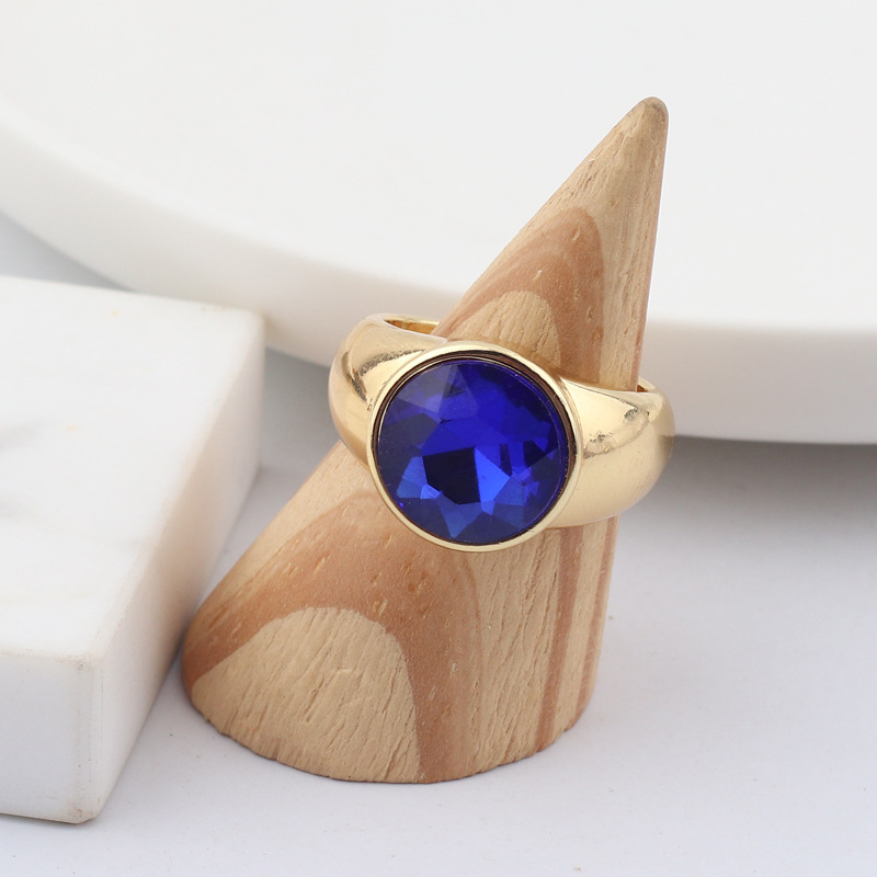 Fashion Geometric Copper Open Ring Plating Zircon Copper Rings