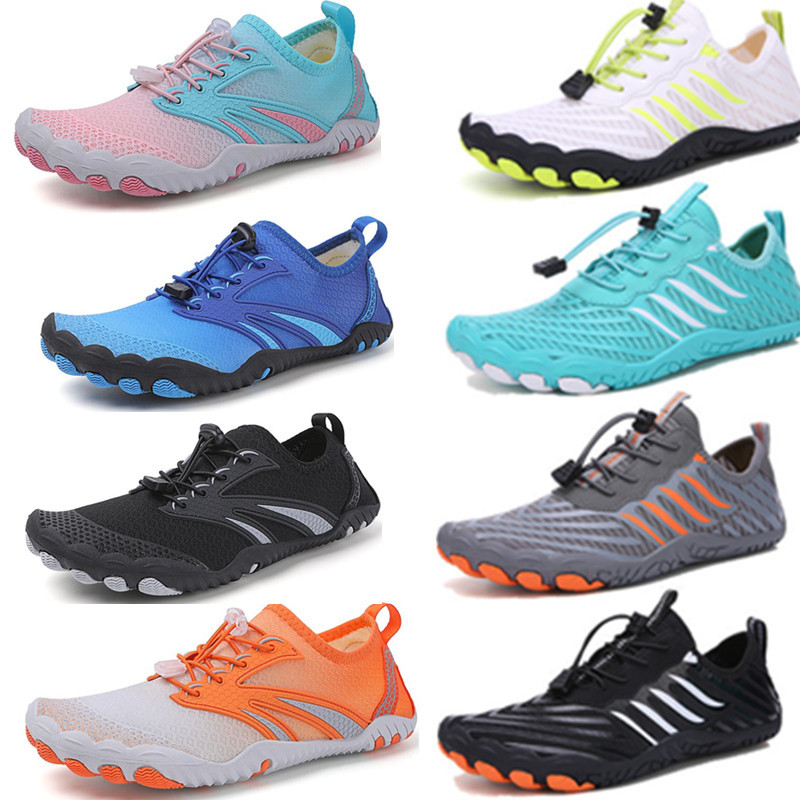 Outdoor wading fishing upstream shoes hiking five-finger mountaineering sneaker men's and women's beach diving shoes swimming shoes manufacturer