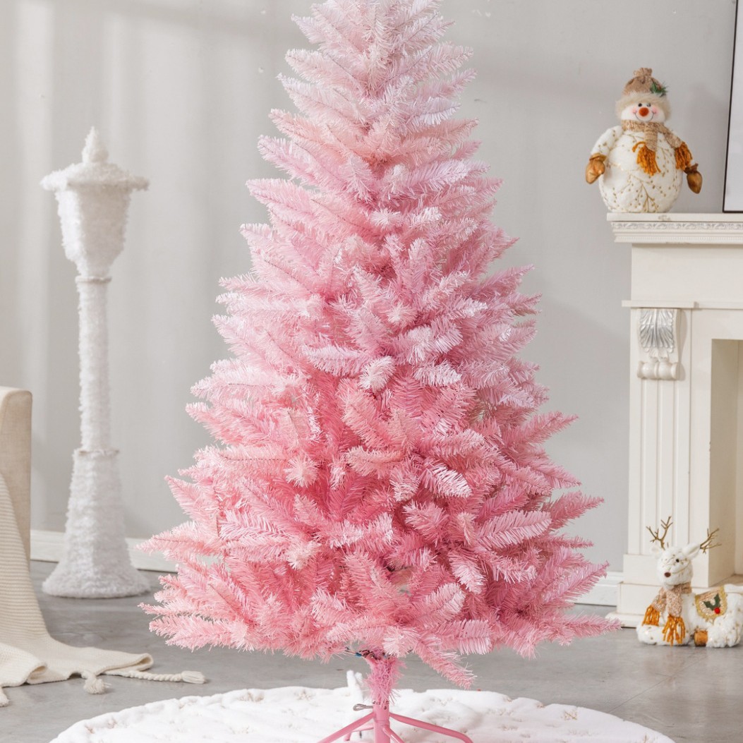 Transfronterizos personalizados al por mayor 1.2-2.4m árbol de Navidad rosa árbol de Navidad decoración de usuario decoración exterior