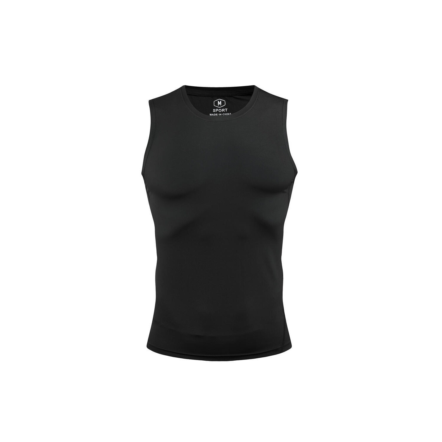 Summer quick-dry breathable sports vest for men, sleeveless tight-fitting fitness running training tank top, solid color base shirt