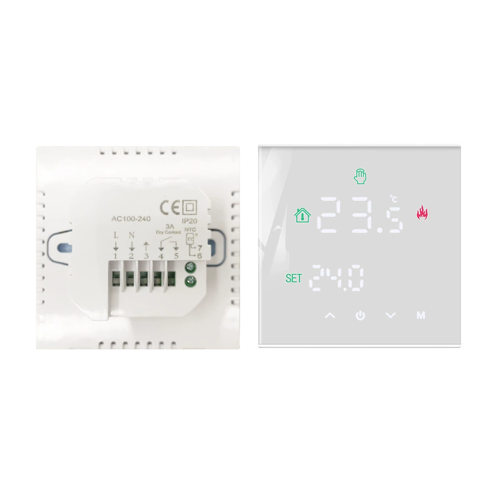 Интеллектуальный регулятор температуры Электрический нагреватель сенсорный экран двойной температуры двойной контроль термостата переключатель M3H