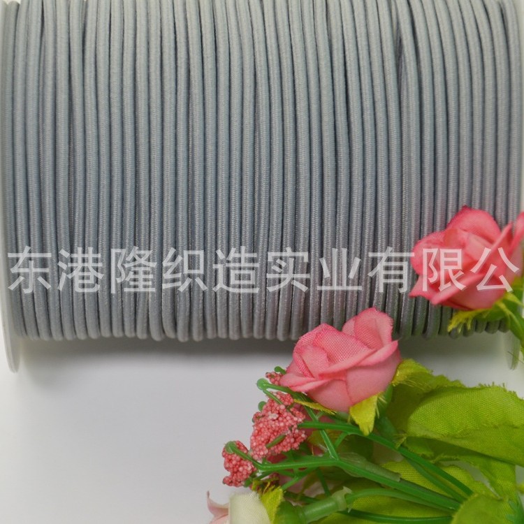 2MM 2.2MM 2.5MM 2.8MM 3.0MM浅灰色橡筋绳，松紧绳01