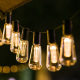 Papaya String Light Solar Edison Retro Nostalgic Long Bulb Courtyard Garden Outdoor Camping Decorative Light