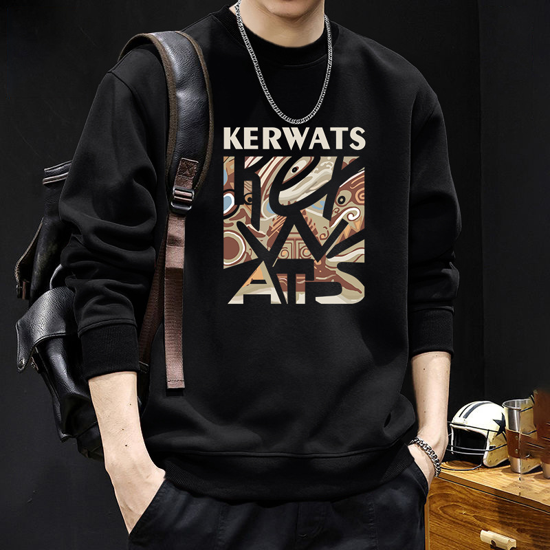 América suéter de cuello redondo hombre suelto primavera y otoño nuevo peso pesado chaqueta de manga larga chaqueta de pareja de alta calidad