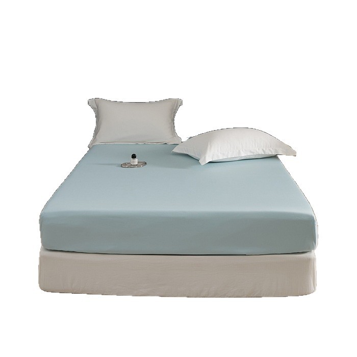 El nuevo 100S de algodón de fibra larga de algodón de una sola cama de algodón puro de color sólido agradable para la piel, cama de 1,5 m, cama de 1,8 m