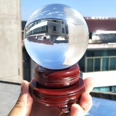 透明水晶の各種のボールの光のボールの置物はボールのガラスのボールの道具の家庭の置物の白い水晶を回転します。