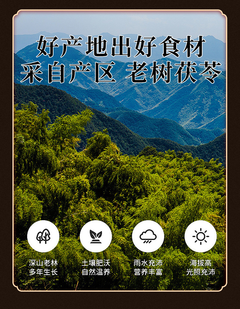 Fu Ling (Poria cocos) Dried Herb — Yunnan Food-Herb for Tea & Soup key features