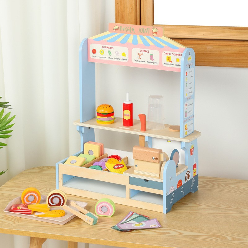 CPC niños de madera imitación de verduras y frutas helados tienda de helados juguetes interactivos padres-hijos al por mayor