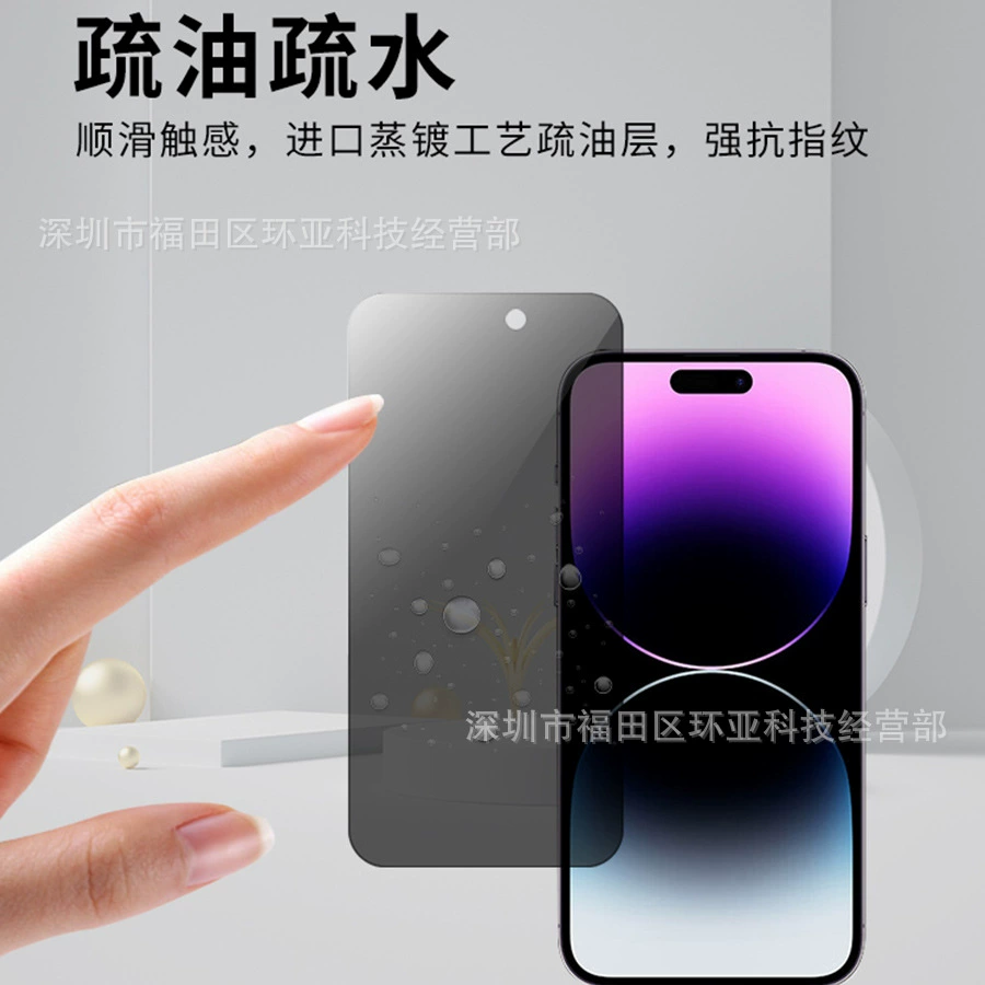 Подходит для антилизинга iPhone16pro защитная пленка антишпиона, пленка 15Promax с высокой пропускной способностью антишпионная пленка 14pm конфиденциальная пленка