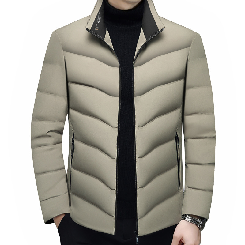 2024 New Down Jacket Men's Winter Youth Slim-fit Mid-length Thickened Hooded Men's Fashion All-match Mid-length 2024 New Down Jacket Men's Winter Youth Slim-fit Mid-length Thickened Hooded Men's Fashion All-match Mid-length