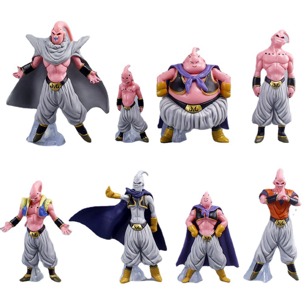 Набор фигурок PVC Dragon Ball — 8 вариаций Маленького Бу, около 10,5 см, коллекционная декорация
